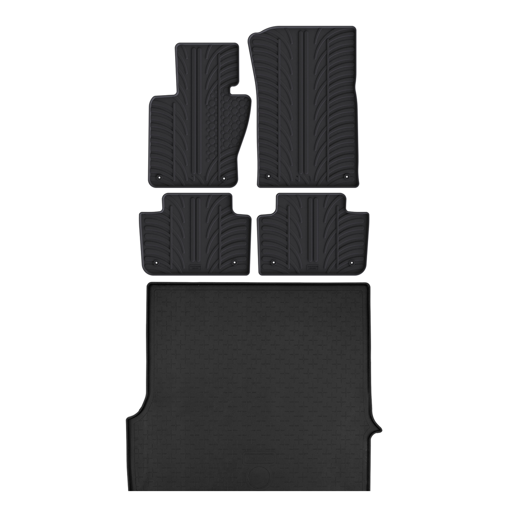 Travall Bundles BMW X3 Rubber Boot Liner and Rubber Car Mats Bundle (2003-2010)