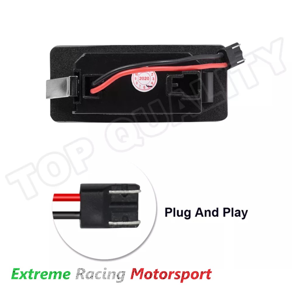 Xtreme Racing Accessori per Illuminazione LED placchette luci targa Fiat 500X 14-25 coppia