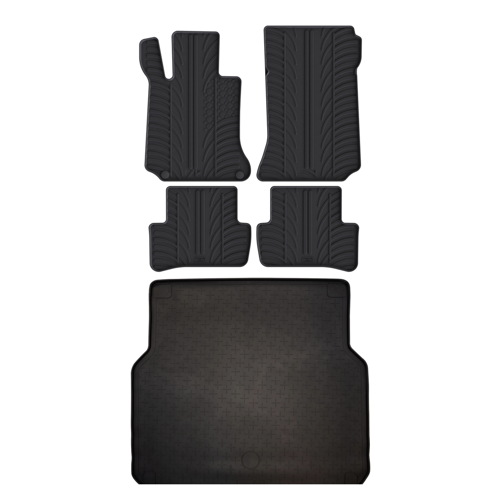 Travall Bundles Mercedes C-Class (2008-2014) tappetino bagagliaio e tappetini gomma