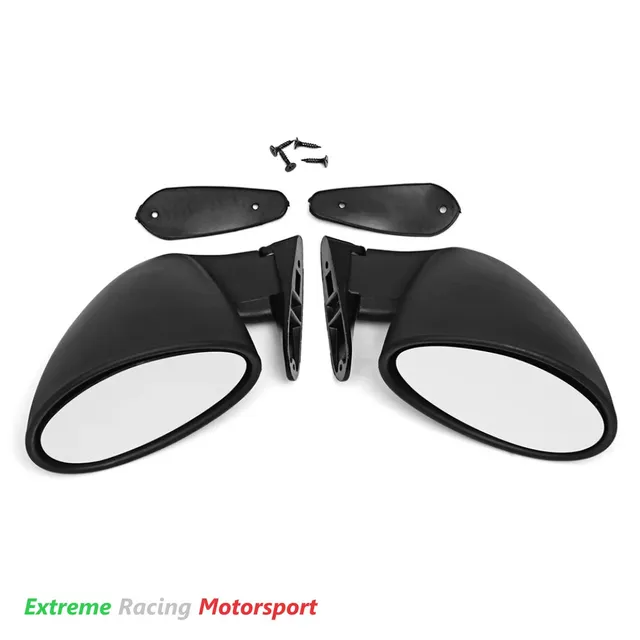 Xtreme Racing Decorazioni Auto e Adesivi Specchietti ERM Racing Universali Neri specchietti auto verniciabili