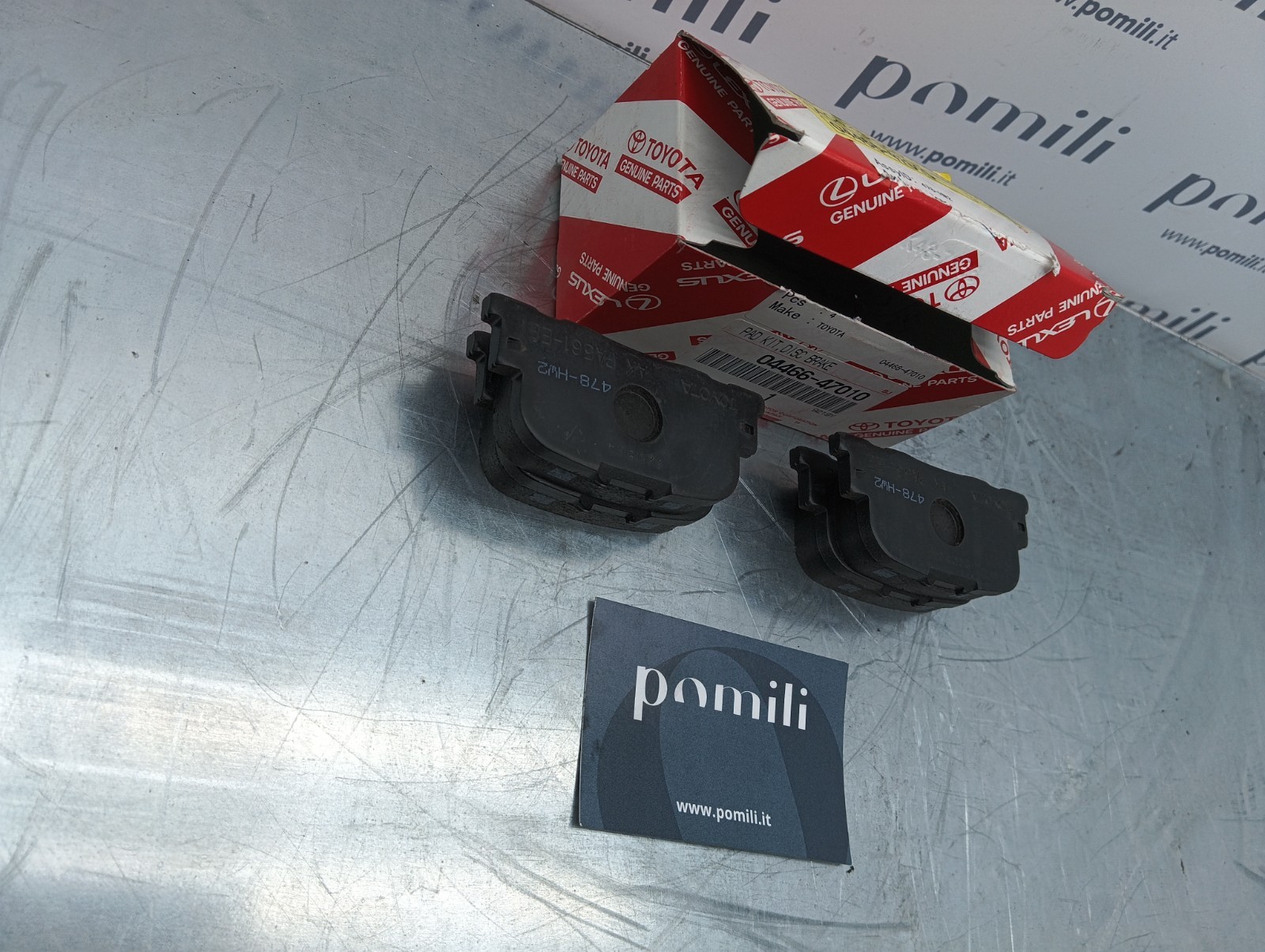 Pomili Freni e ricambi 04466-47010 pastiglie freno Toyota Prius Corolla usate