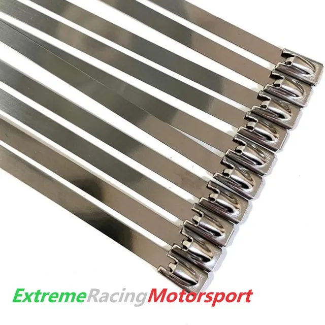 Xtreme Racing Impianto Carburante fascette in acciaio inox 8×200 mm 10 pezzi