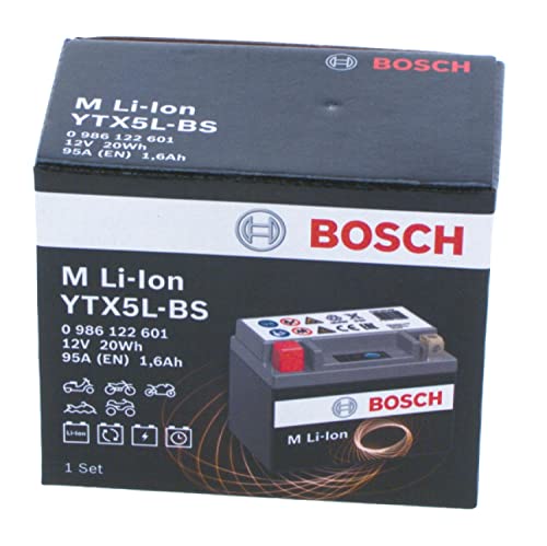 Bosch Batterie 0986122601 batteria moto litio 12 V 1,6 Ah senza manutenzione
