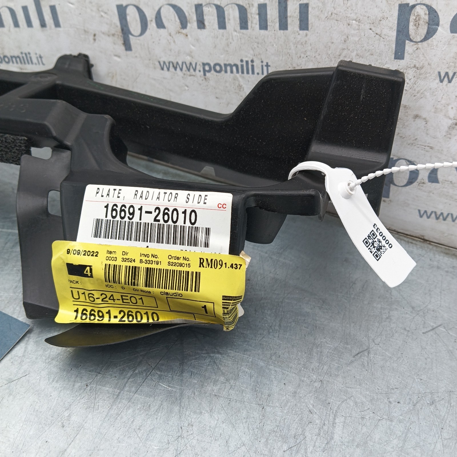 Pomili Motore e cambio con supporti Convogliatore Aria Radiatore DX Toyota RAV4 16691-26010 convogliatore nuovo