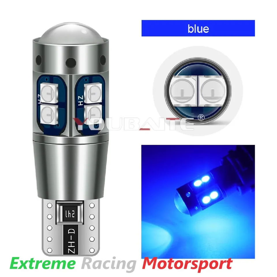 Xtreme Racing Youbante T10 W5W lampadine LED blu 12 V 2 pezzi