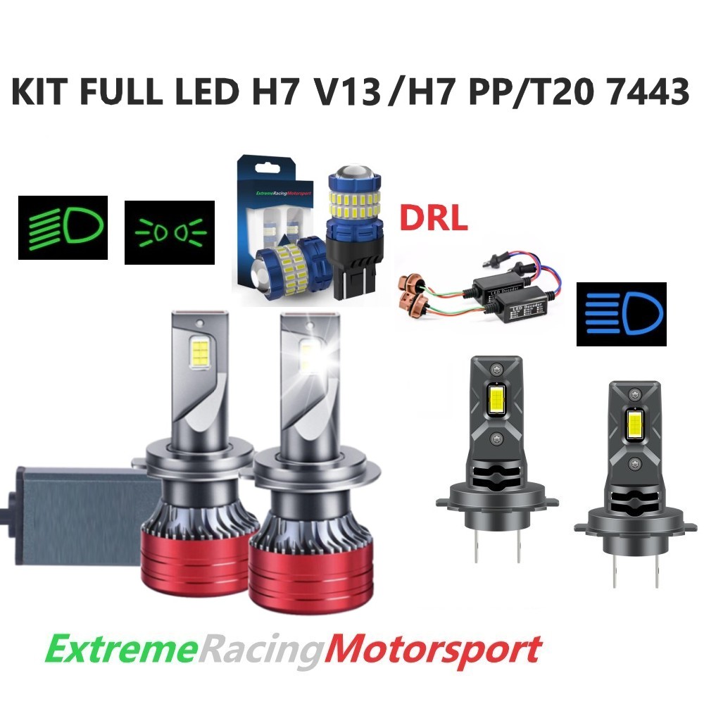 Xtreme Racing Kit Illuminazione LED T20 7443/DEC/H7 V13/H7 PP kit LED 6000K