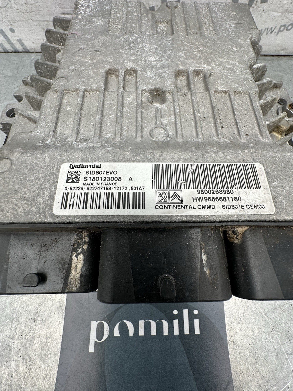 Pomili Motorini avviamento, alternatori, ECU e cavi Centralina Motore Peugeot Citroen 1.6 HDi Continental SID807EVO 9800268980 usata