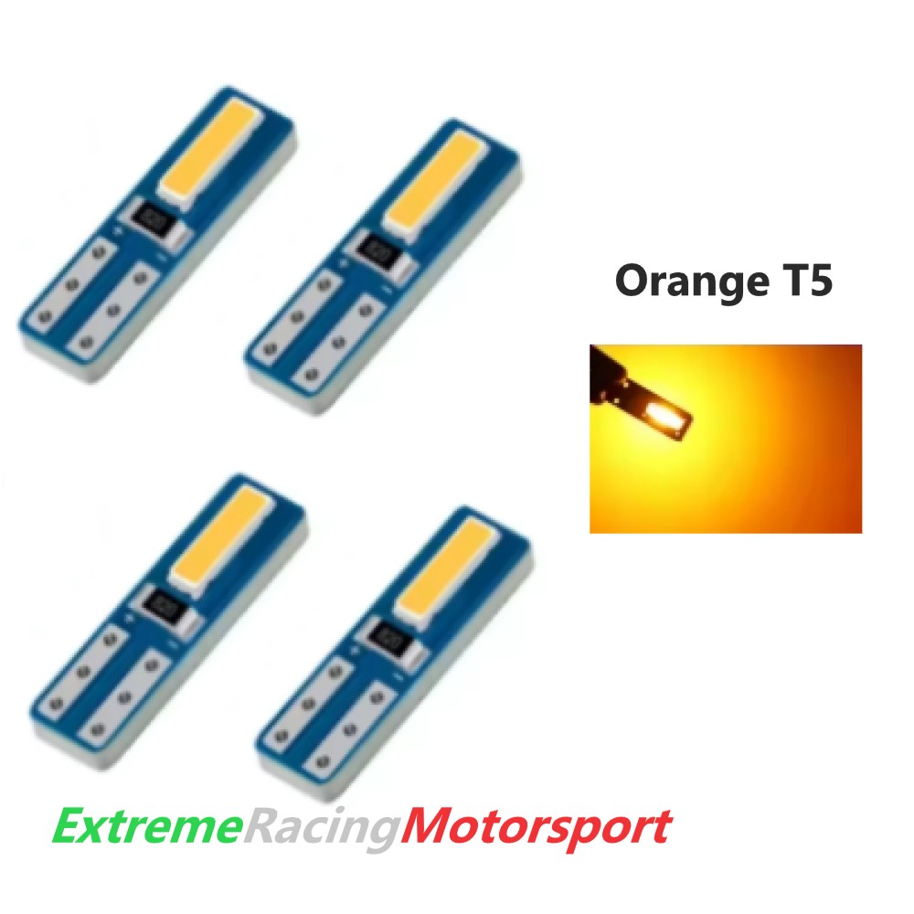 Xtreme Racing Lampadine LED ERM T5W set 5 pezzi arancio per strumentazione