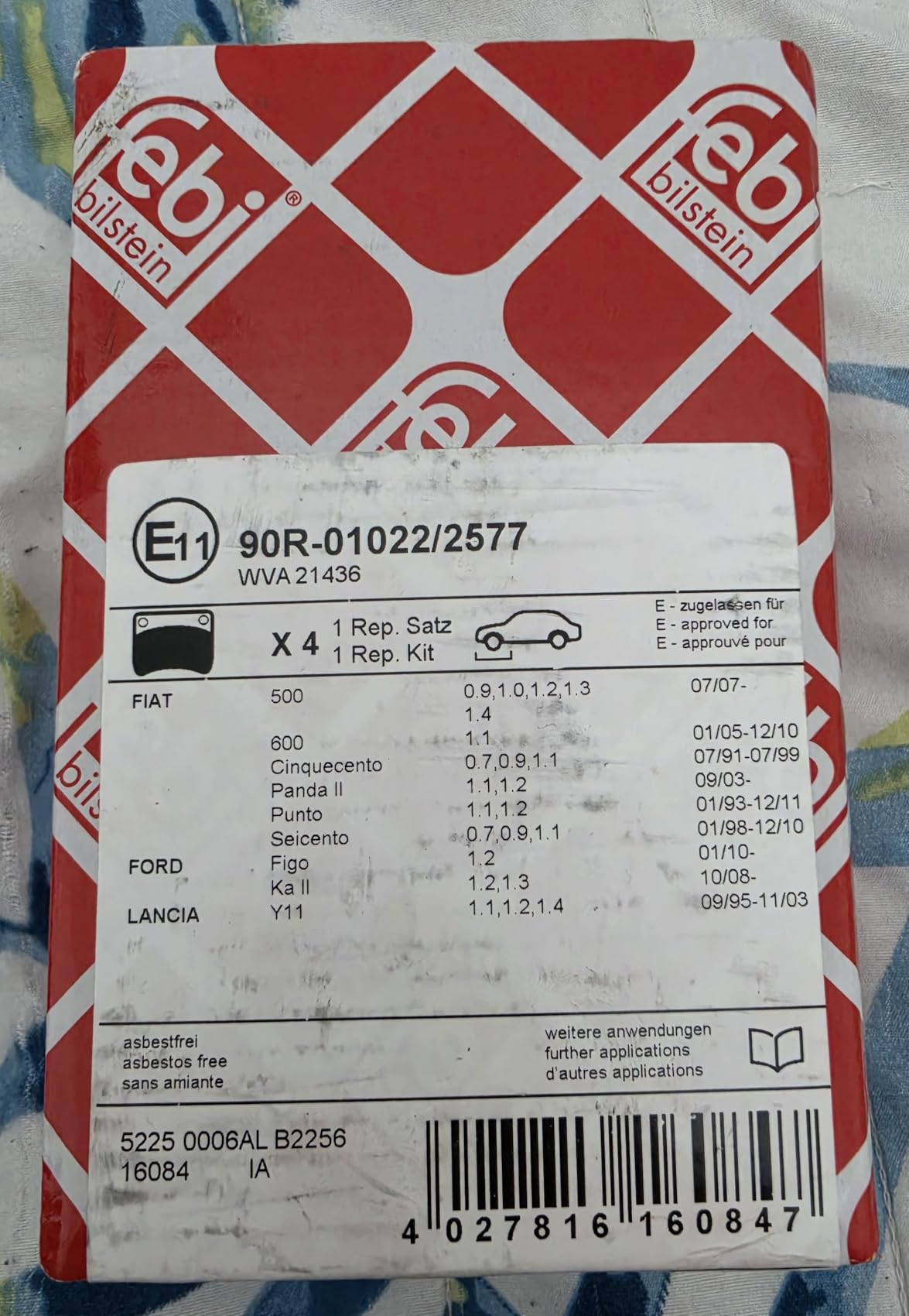 Bilstein Frenante 16084 pastiglie freno anteriori 1 unità con contatto usura