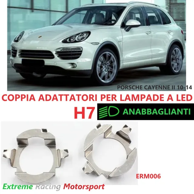 Xtreme Racing Accessori per Illuminazione LED ERM006 Porsche Cayenne II 10-14 adattatori H7 metallo