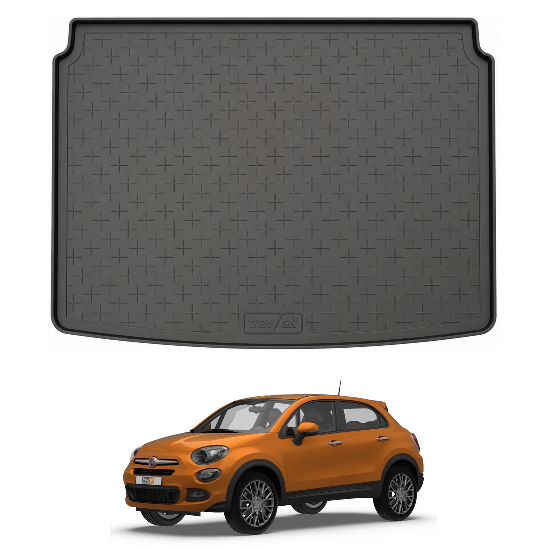Travall Trunk Liners Fiat 500X 2014-2024 tappetino bagagliaio gomma