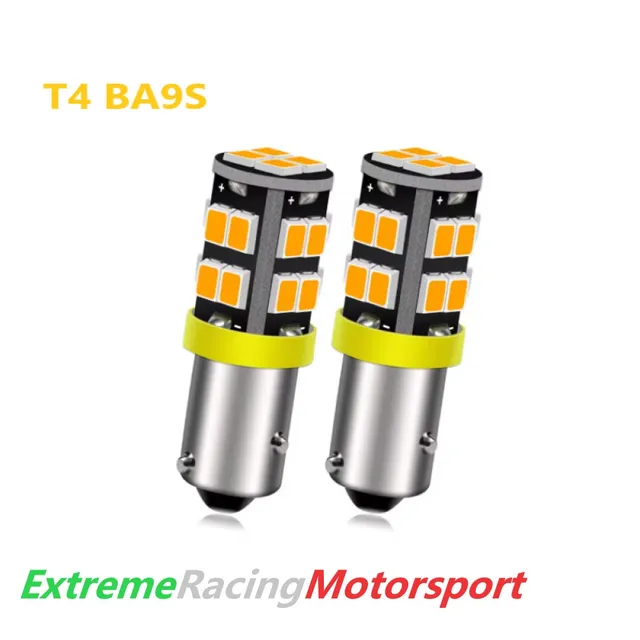 Xtreme Racing Lampadine LED ERM BA9S T4W 20 LED arancioni coppia Canbus