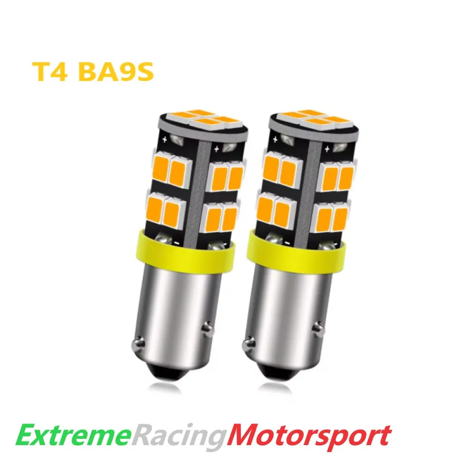 Xtreme Racing Lampadine LED ERM BA9S T4W 20 LED arancioni coppia Canbus