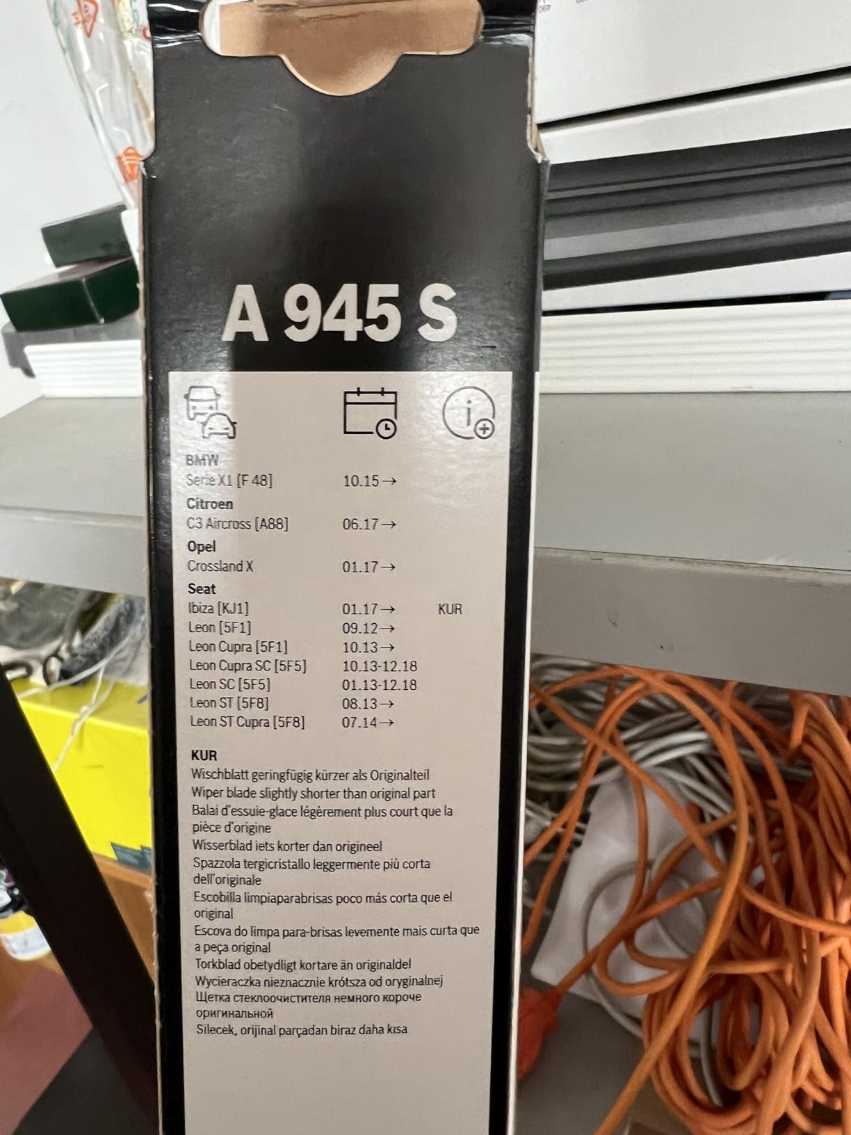 Bosch Spazzole tergicristallo Aerotwin A945S 650/400 mm confezione standard