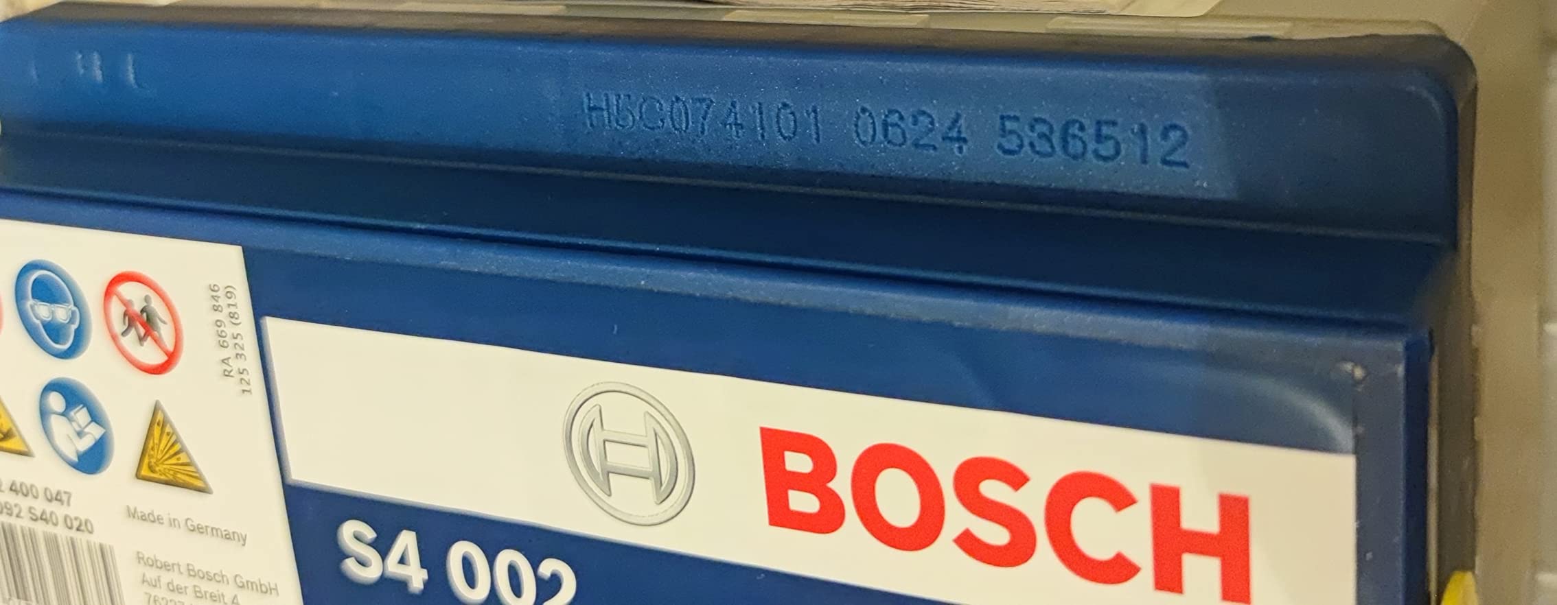 Bosch Batterie S4002 batteria avviamento 52 Ah 470 A 12 V polo positivo destra