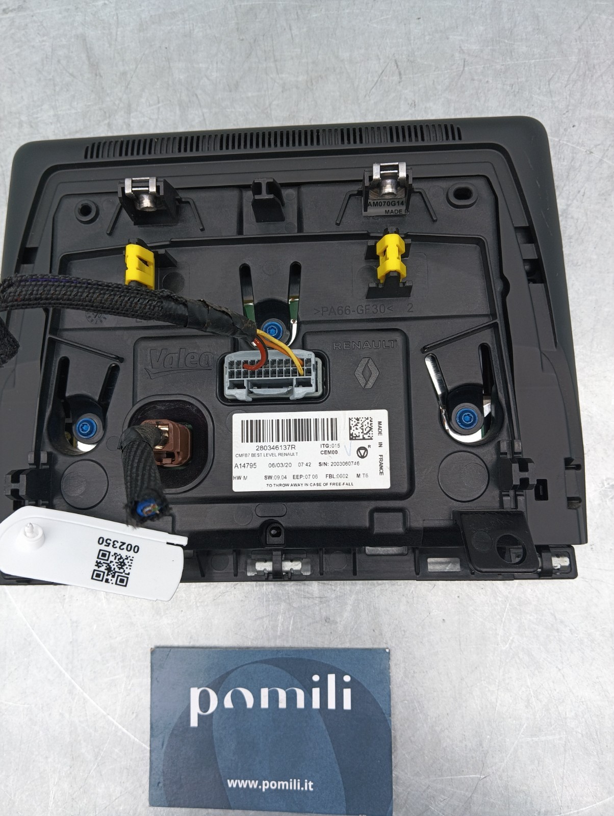 Pomili Elettronica/batteria ibride Renault Clio V display multifunzione usato