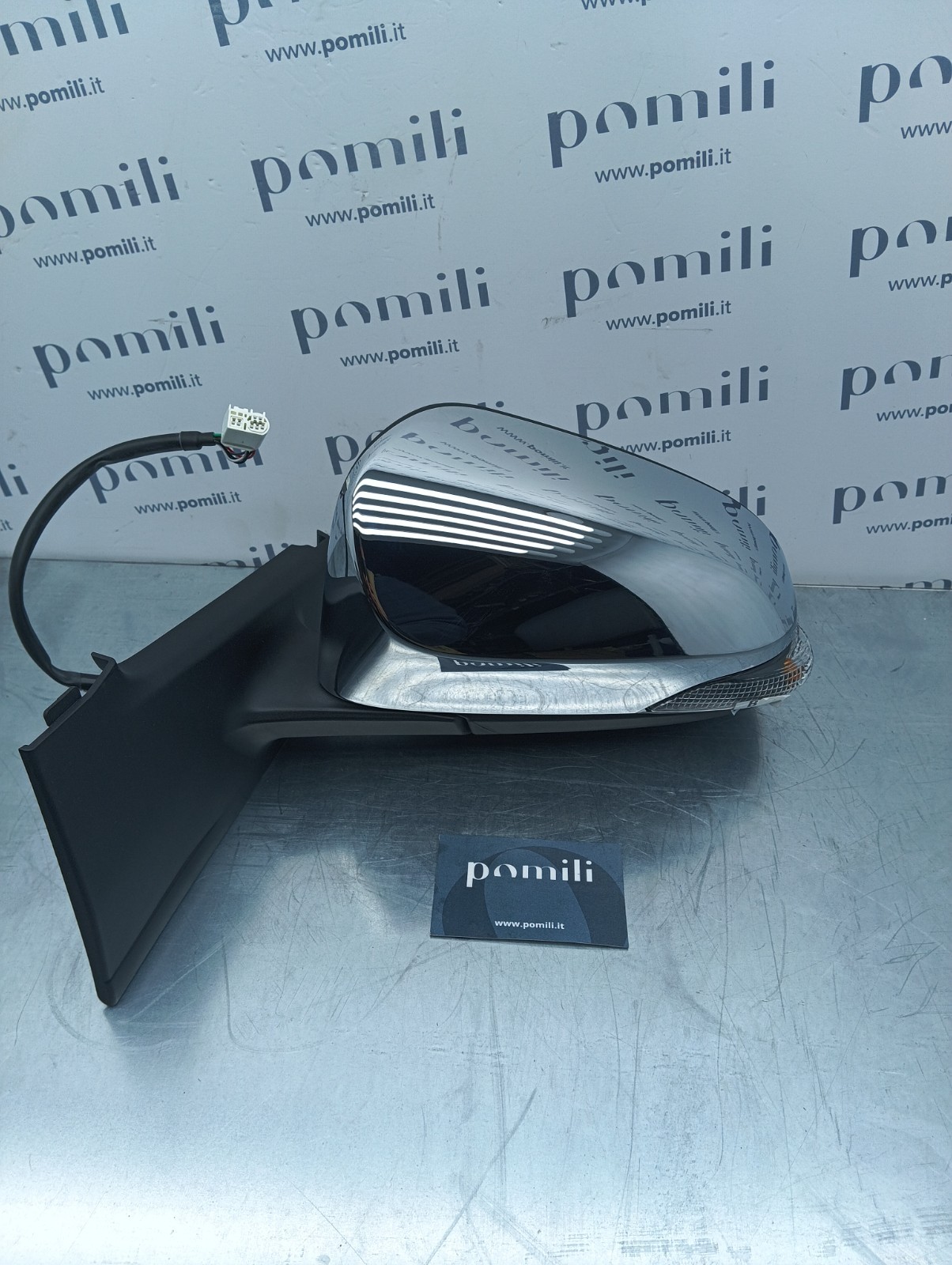 Pomili Cristalli Specchietto Toyota Yaris sinistro elettrico riscaldato 87940-0D590 argento