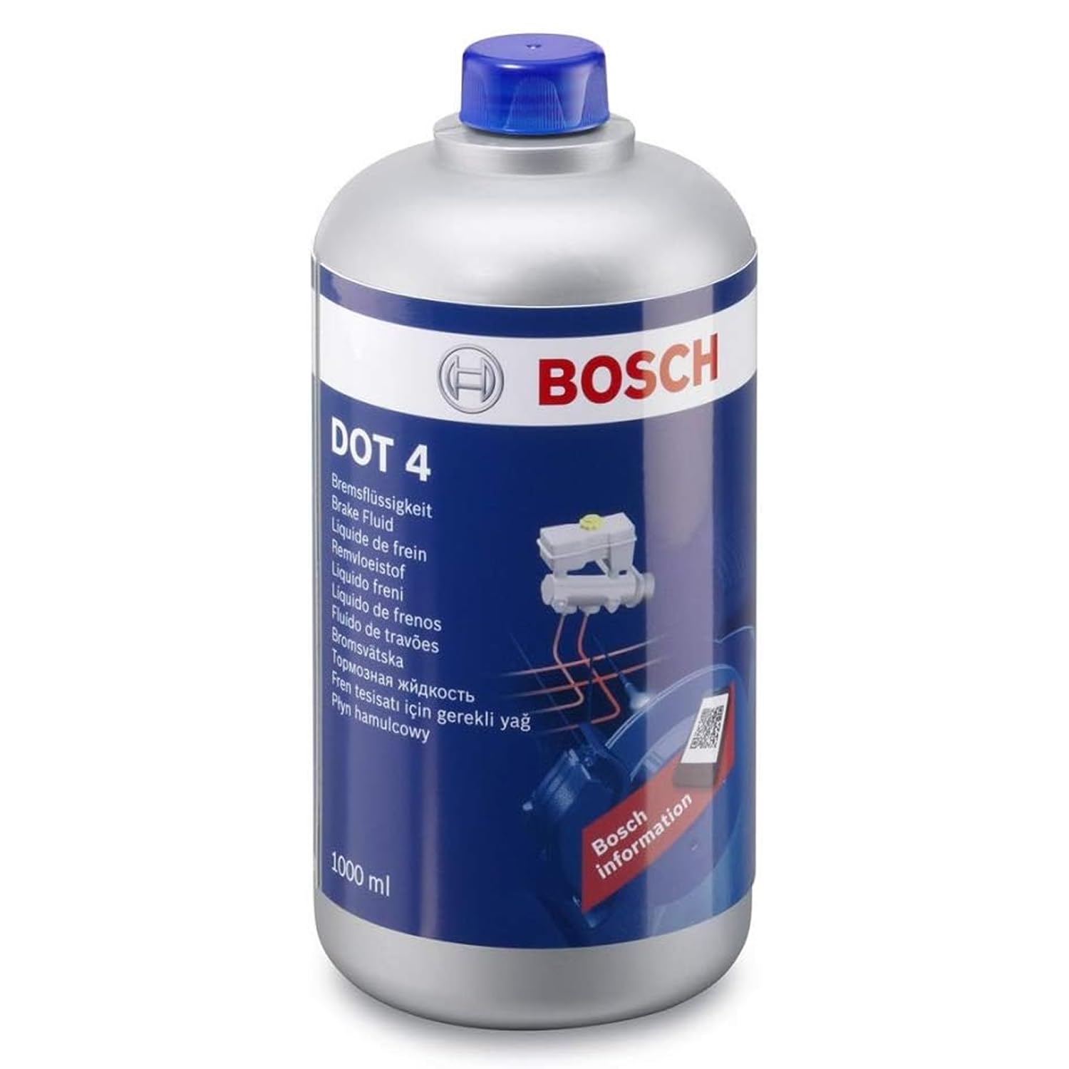Bosch Sistema frenante liquido freni DOT 4, 500 ml, ABS