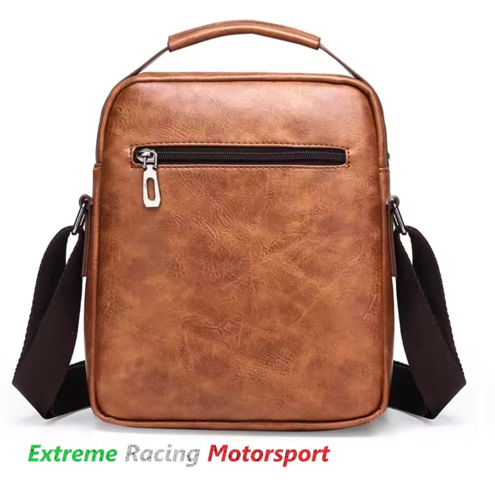 Xtreme Racing Portafogli e Articoli in Ecopelle borsello uomo marrone 26 cm capiente