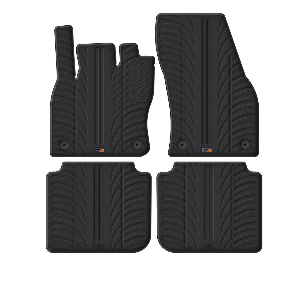 Travall Car Mats Skoda Kodiaq Rubber tappetini 2016-2024 in gomma