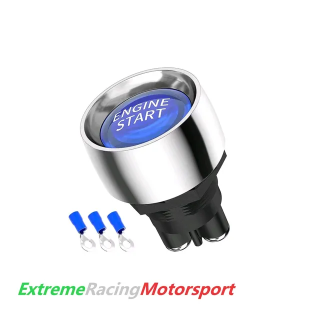 Xtreme Racing Decorazioni Auto e Adesivi Engine Start pulsante avviamento 12 V blu foro 22 mm