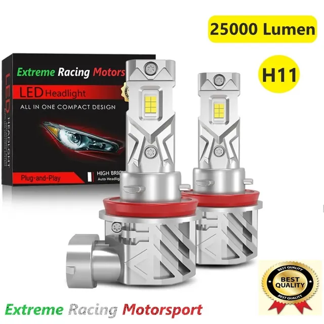 Xtreme Racing Lampadine LED XTRMVS25 H11 lampadine LED 6500 K coppia