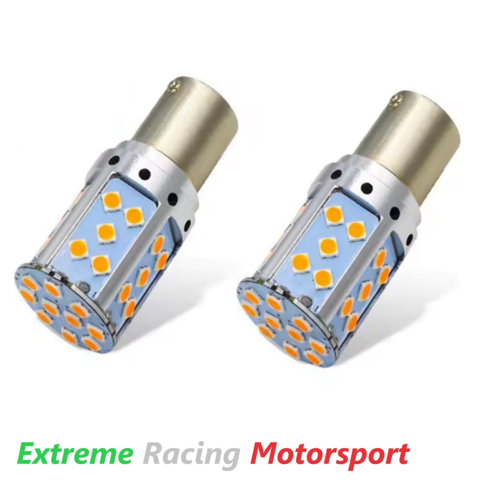 Xtreme Racing Lampadine LED BAU15S PY21W 35 LED arancioni 2 pezzi