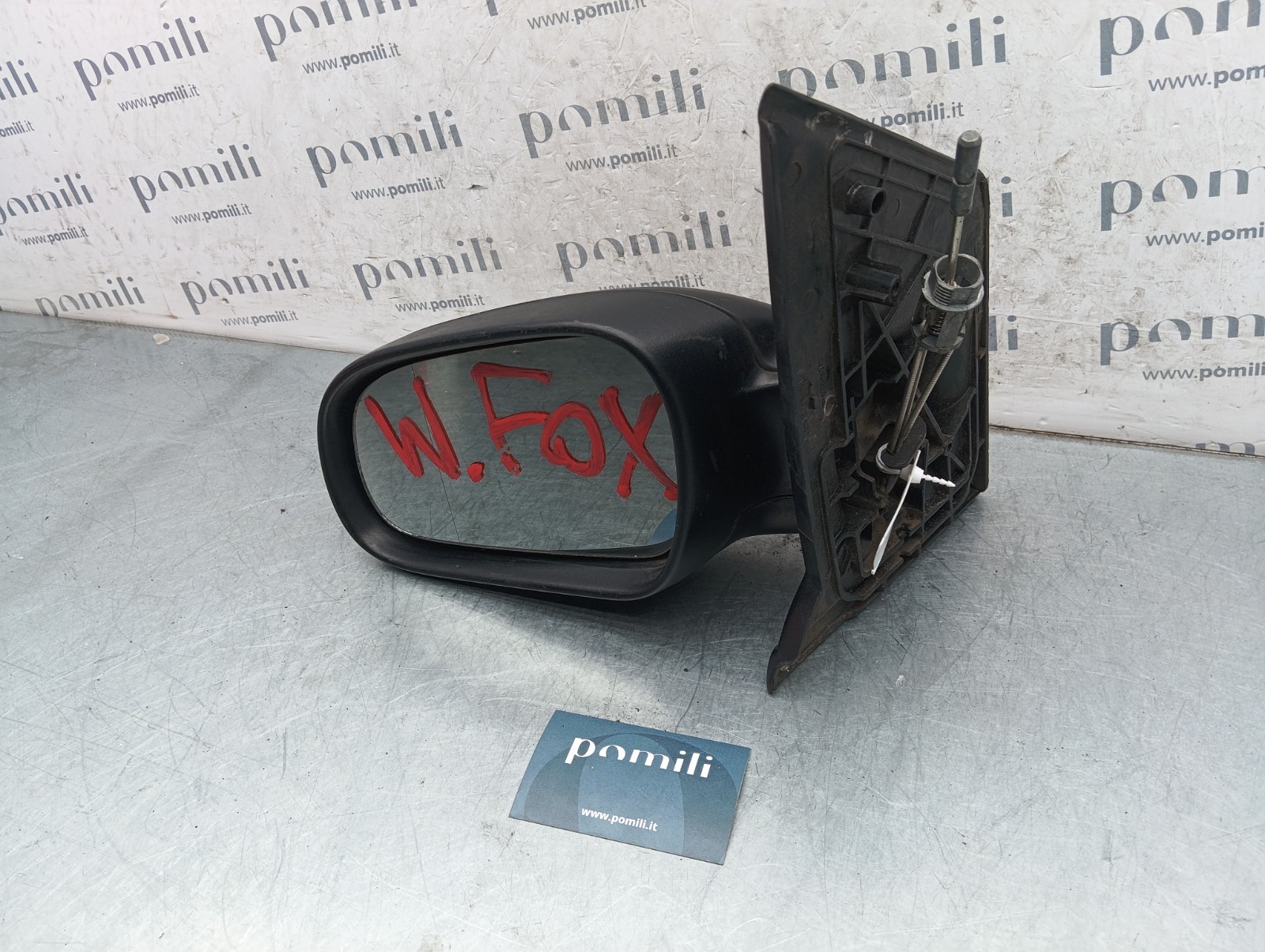 Pomili Cristalli Specchietto retrovisore sinistro manuale Volkswagen Fox (2005-2010) 20N4502 usato