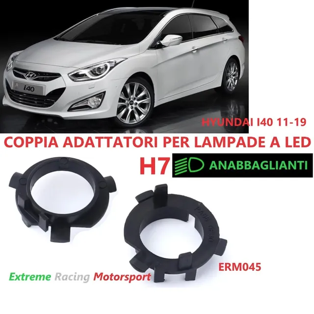 Xtreme Racing Accessori per Illuminazione LED ERM045 adattatori H7 Hyundai I40