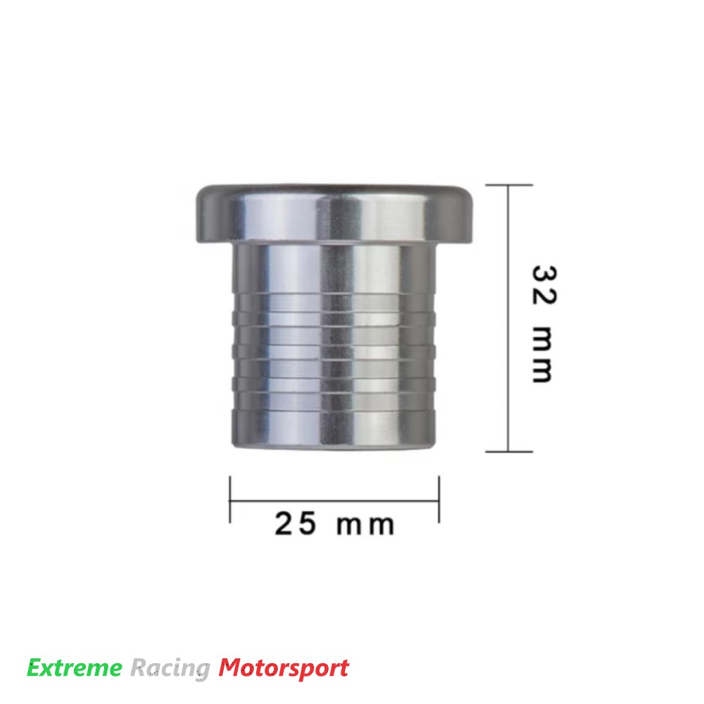 Xtreme Racing Impianto Carburante e Regolatori di Pressione Tappo in alluminio SILVER d. 25 mm