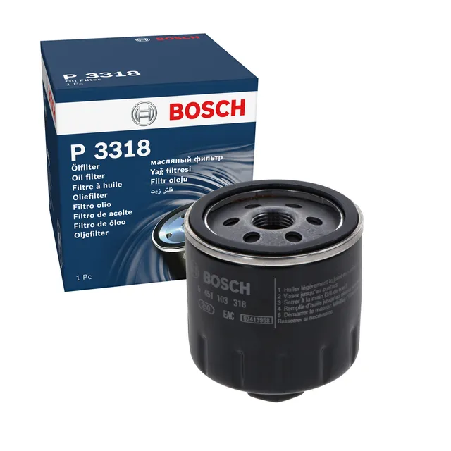 Bosch HCP Filtri P3318 filtro olio spin-on con valvola di non ritorno