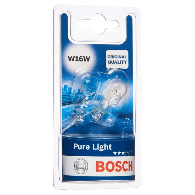Bosch Lampadine e illuminazione Pure Light W16W lampadine auto 2 pezzi alogene