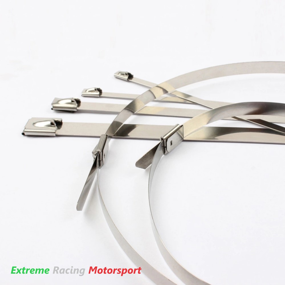 Xtreme Racing Impianto Carburante fascette in acciaio inox 8×200 mm 10 pezzi