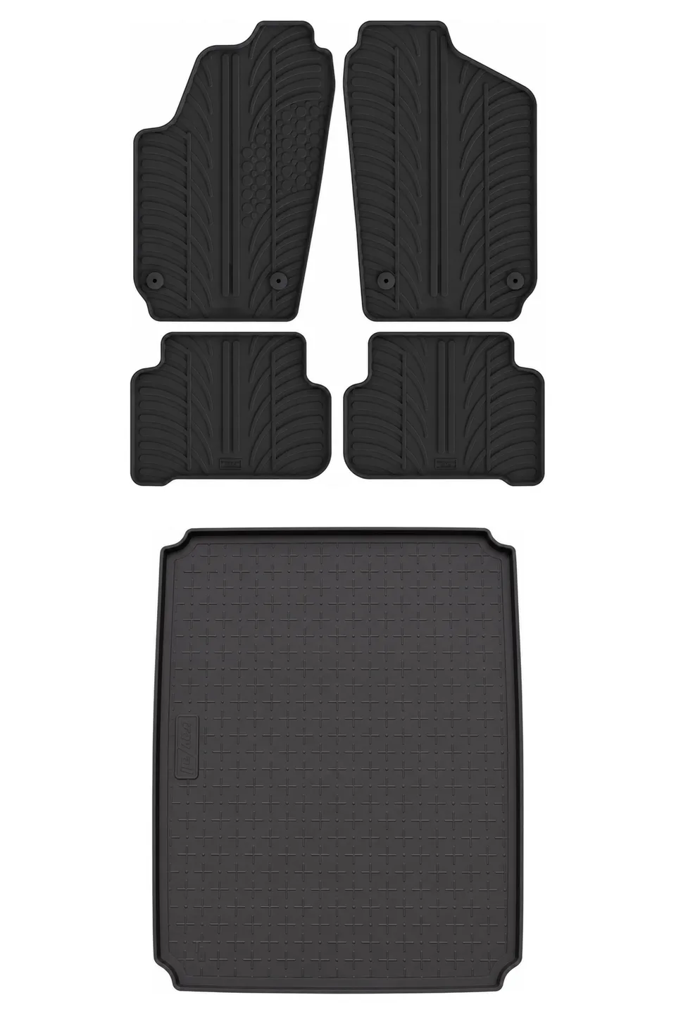 Travall Bundles VW Polo (2009-2017) kit bagagliaio e tappetini in gomma