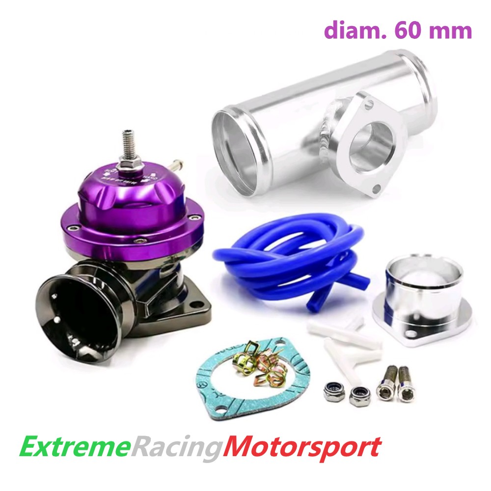 Xtreme Racing Impianto Carburante ERM RS valvola pop off viola 60 mm regolabile