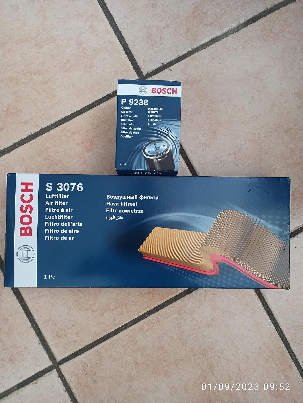Bosch Filtri P9238 filtro olio motore resistente alla corrosione