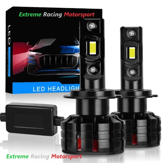 Xtreme Racing Lampadine LED ERM V1 Black Edition H1 lampade LED 6000K, 2 pezzi