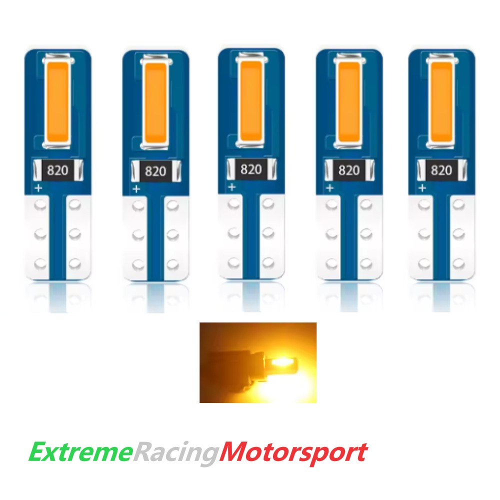 Xtreme Racing Lampadine LED ERM T5W set 5 pezzi arancio per strumentazione