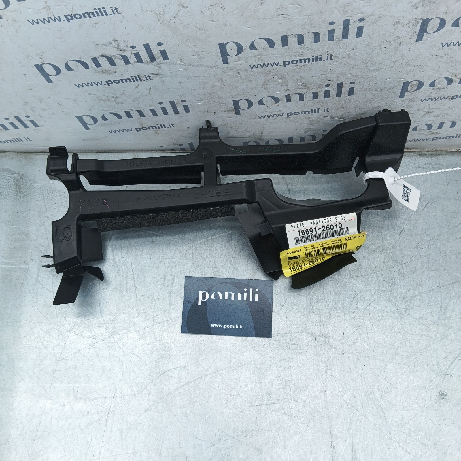 Pomili Motore e cambio con supporti Convogliatore Aria Radiatore DX Toyota RAV4 16691-26010 convogliatore nuovo
