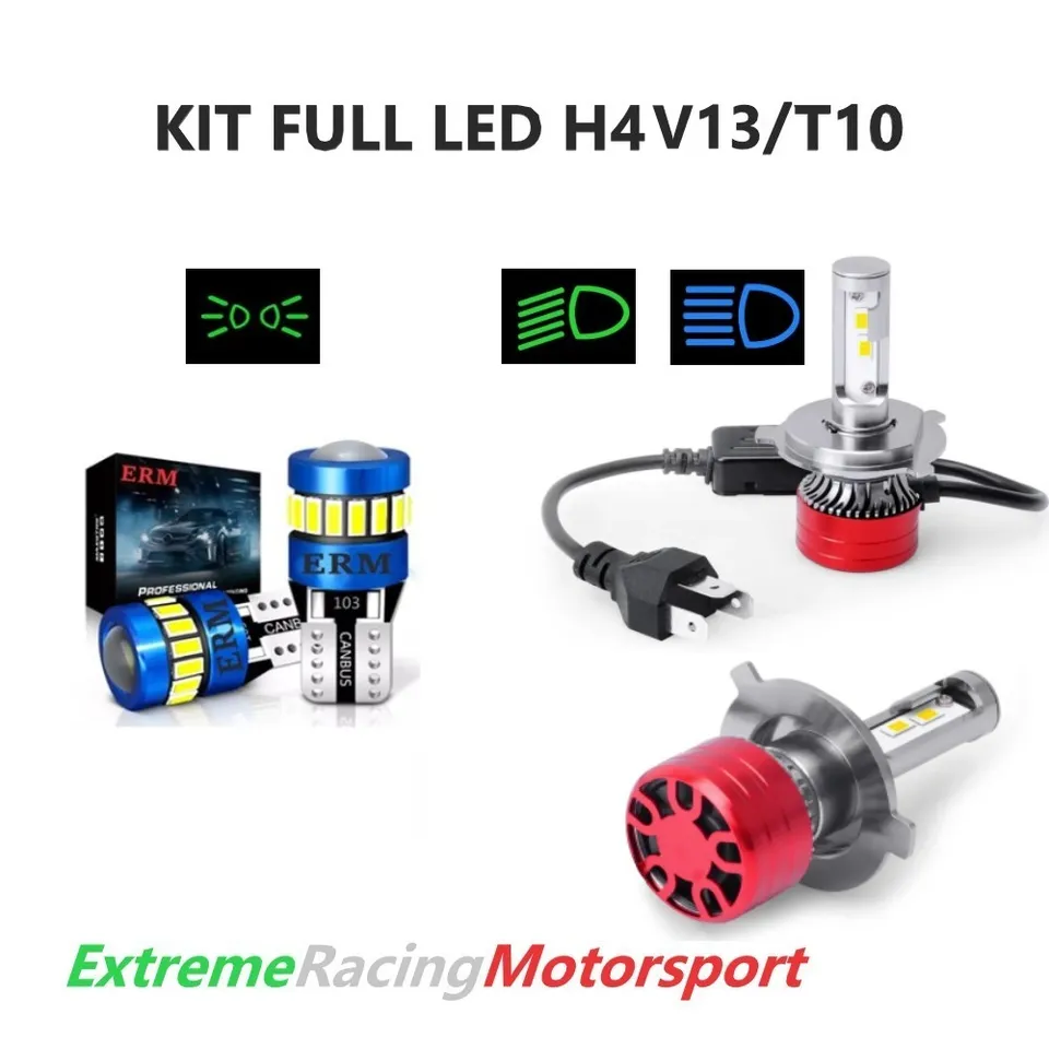 Xtreme Racing Kit Illuminazione LED ERMV13 T10/H4 kit lampade 6000K