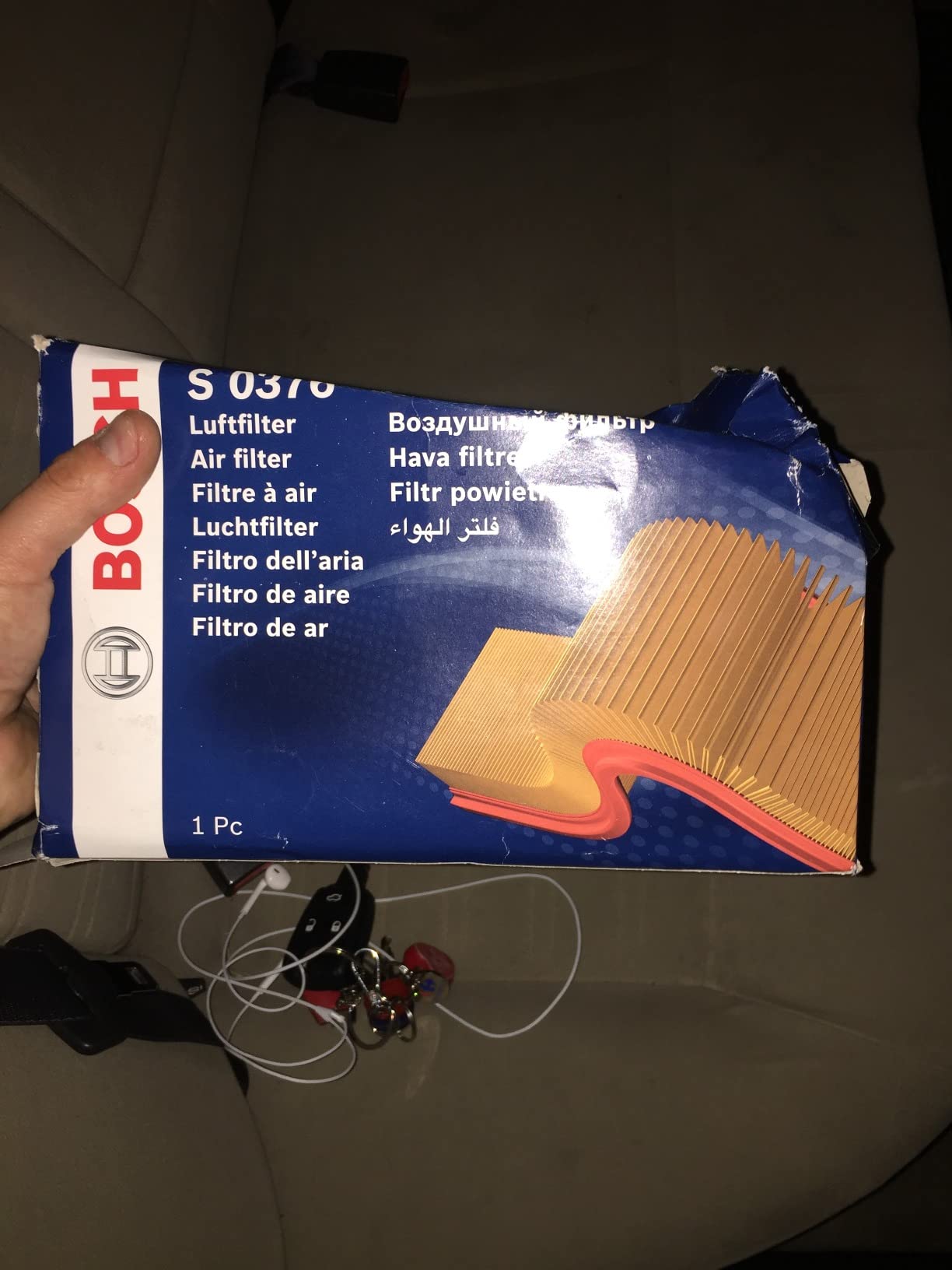 Bosch Filtri F026400376 filtro aria elemento 239×121×63 mm
