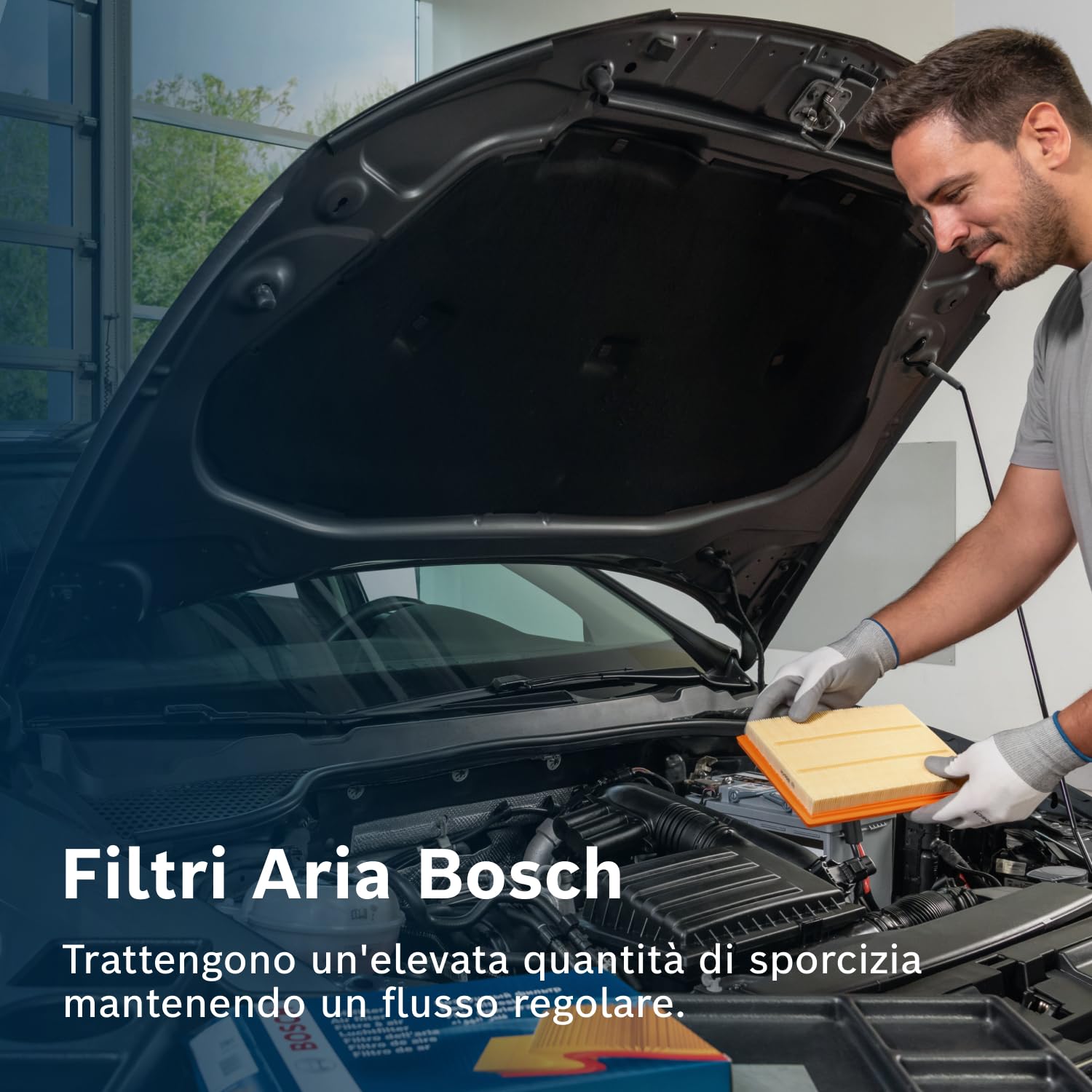 Bosch Filtri F026400376 filtro aria elemento 239×121×63 mm