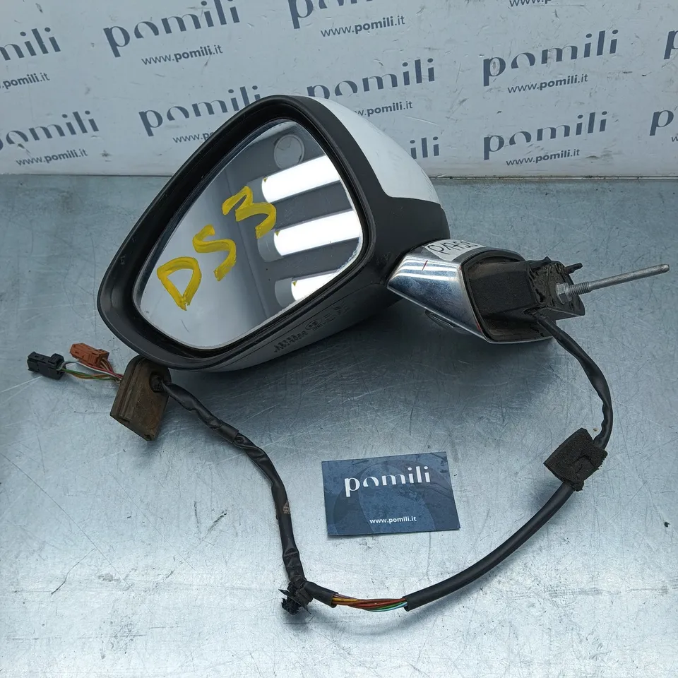 Pomili Cristalli Specchietto Citroën DS3 sinistro elettrico 9 pin 0207156 usato