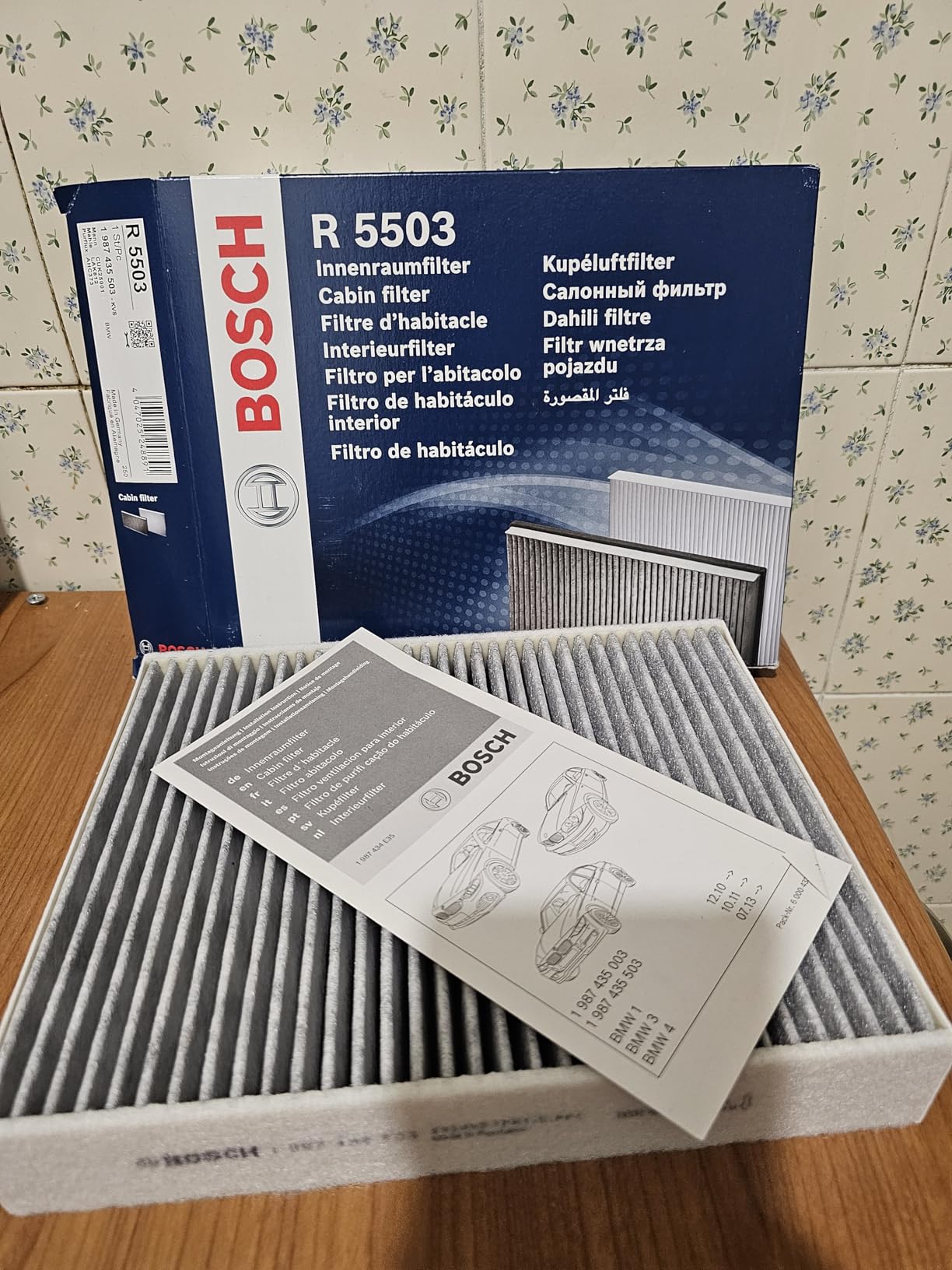 Bosch Filtri 1987435503 Filtro abitacolo ai carboni attivi antiodore
