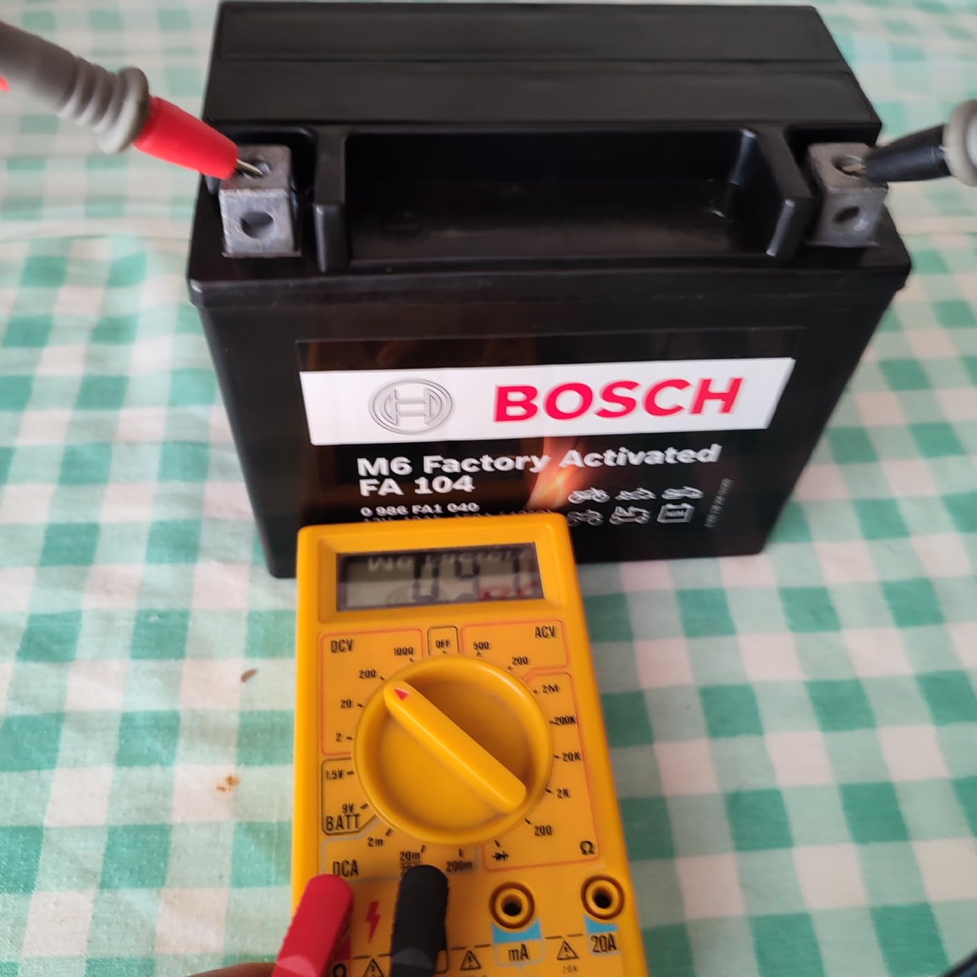 Bosch HCP Batterie FA104 AGM 12V 10Ah per moto, pronta all'uso