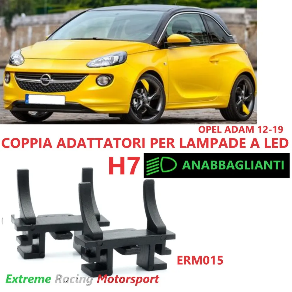 Xtreme Racing Accessori per Illuminazione LED ERM015 adattatori H7 Opel Adam 12-19