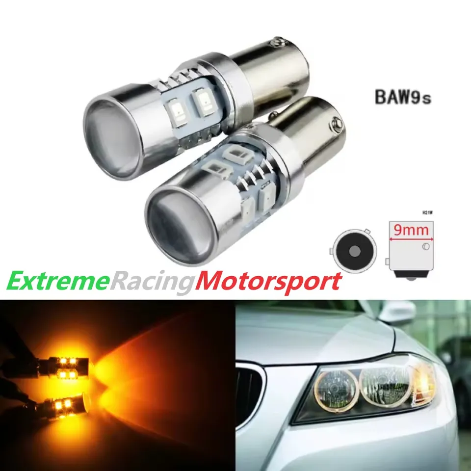 Xtreme Racing Lampadine LED ERM HY21W BAW9S lampadine frecce arancioni 12 V coppia