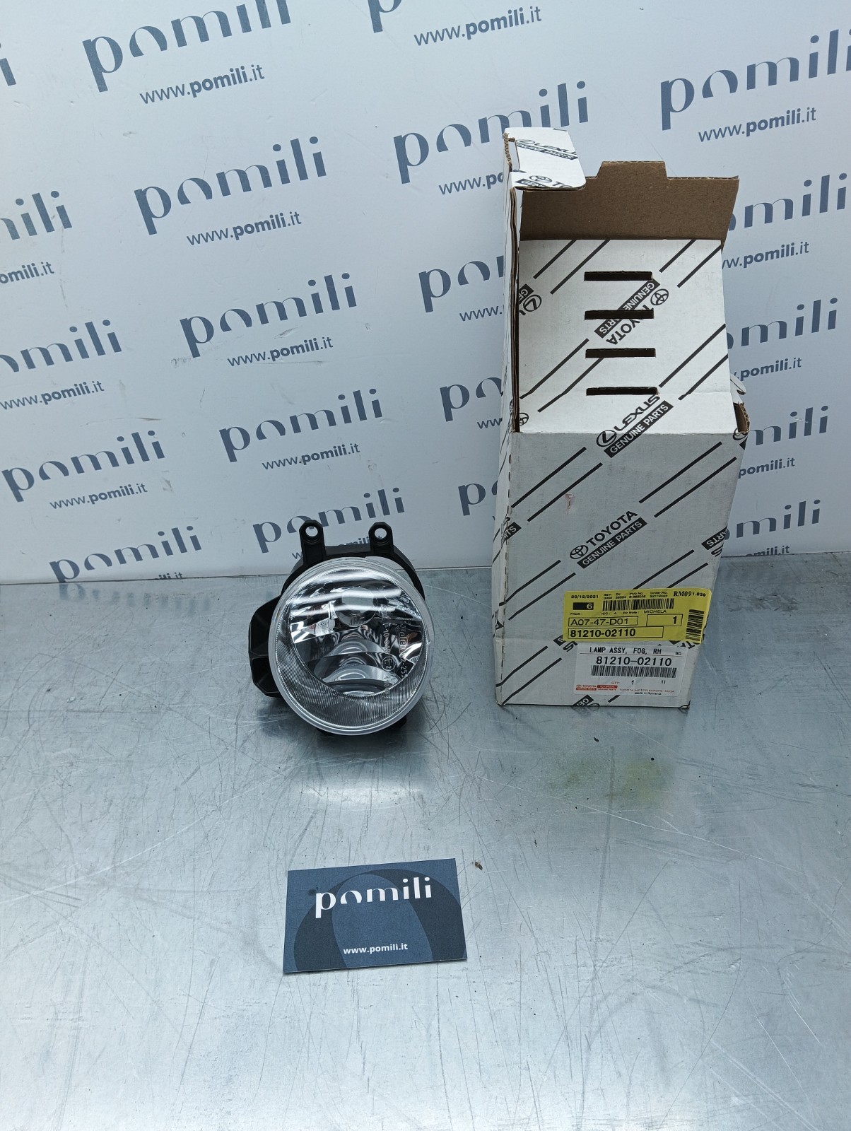 Pomili Fanaleria Fendinebbia lato destro Toyota Yaris (2014-2018) 81210-02110 nuovo