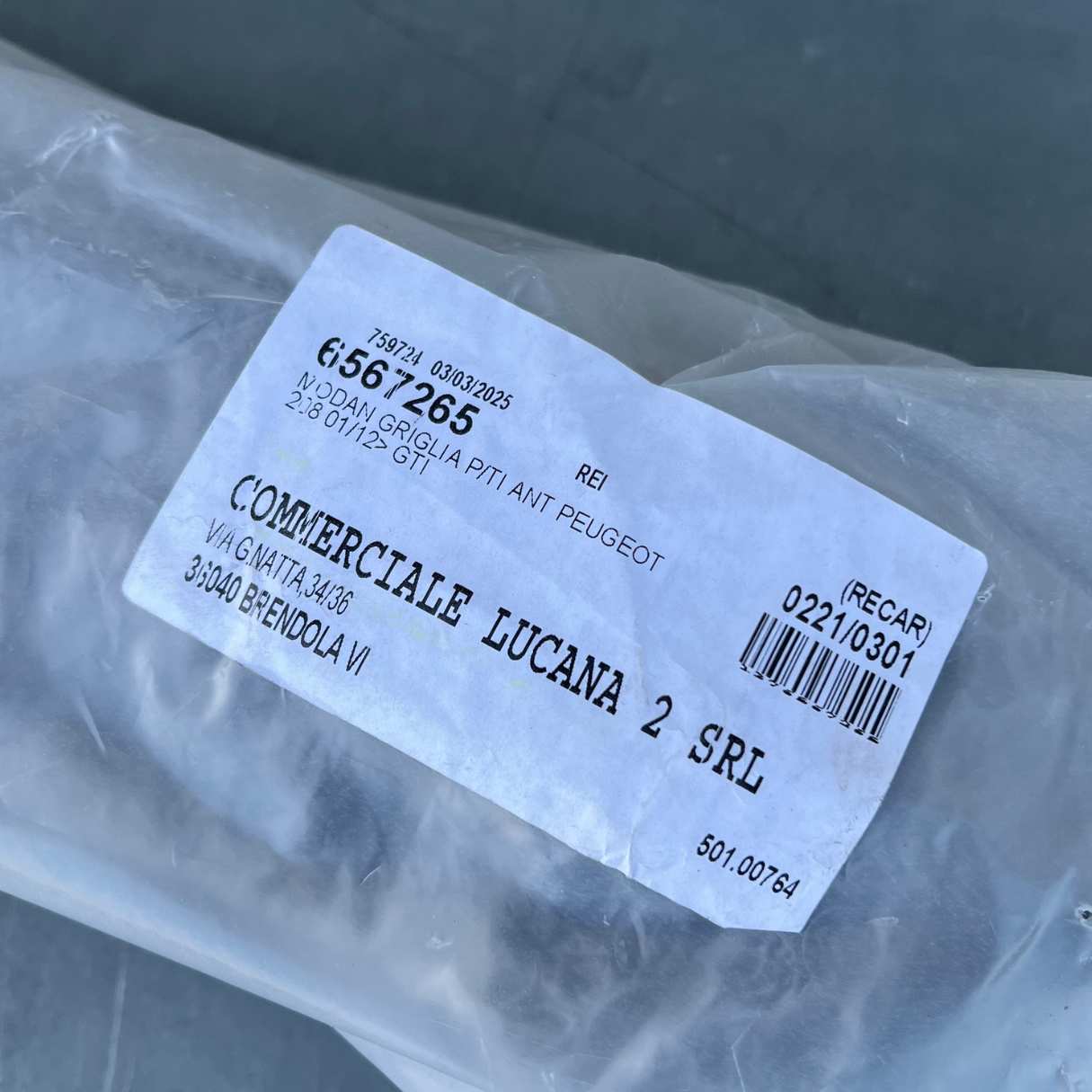 Sara Autoricambi Carrozzeria 9803259380 griglia centrale paraurti anteriore Peugeot 208 12-15