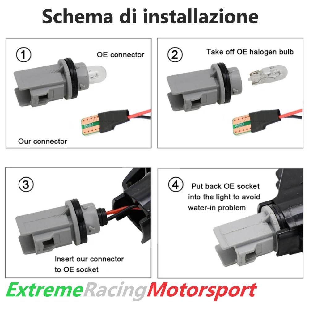 Xtreme Racing Indicatori di Direzione LED Fiat Multipla II 04-10 frecce dinamiche coppia